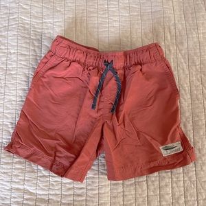 LL Bean Stowaway Boys’ Nylon Shorts, antique red, size 4